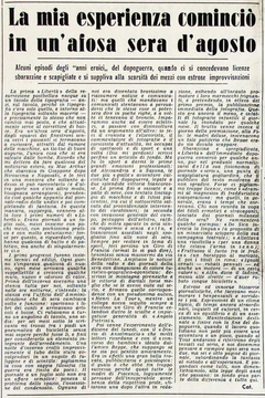 Articolo di Libertà del 21 agosto 1955